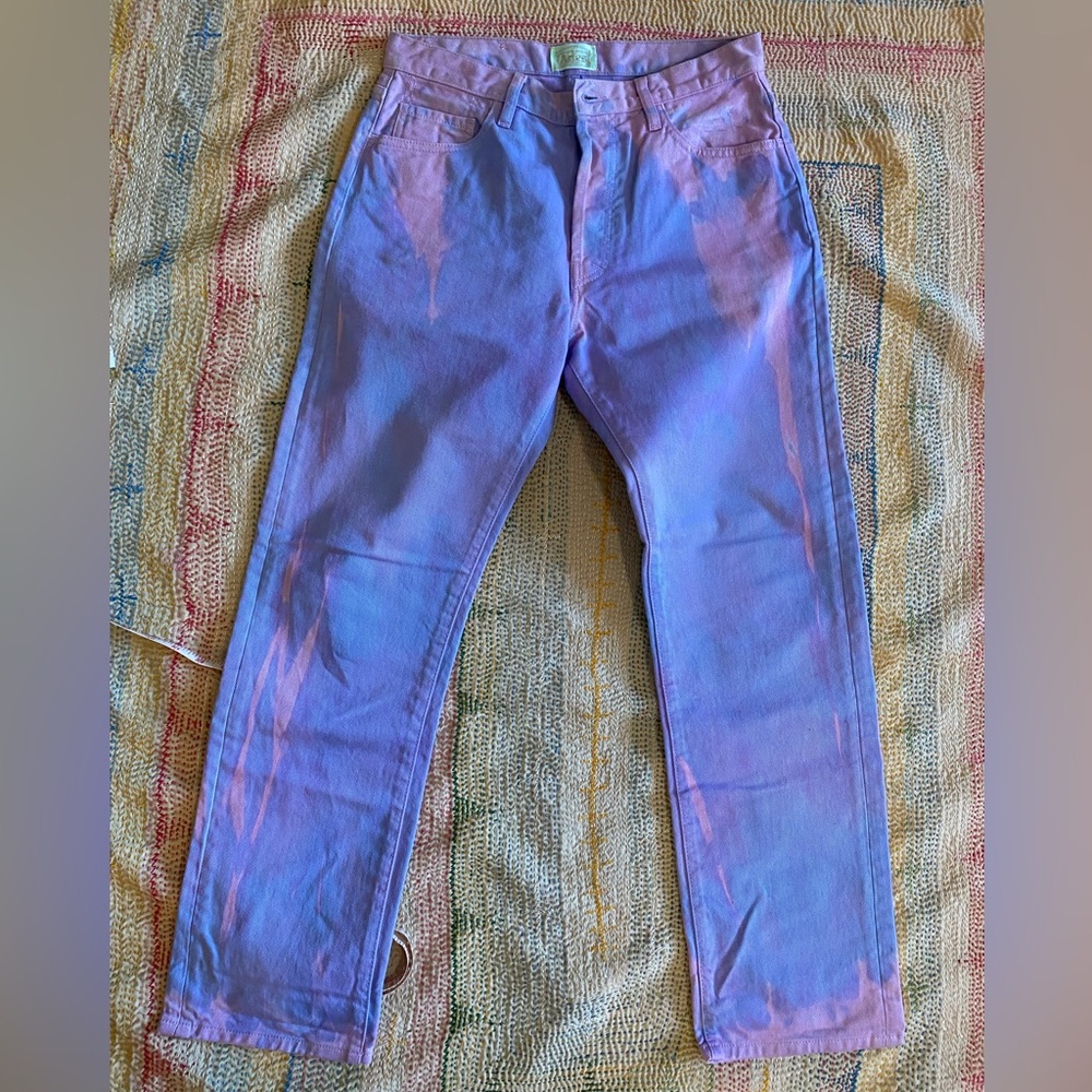 Aries Colorful Tie-Dye Jeans NWOT Unisex Size 30